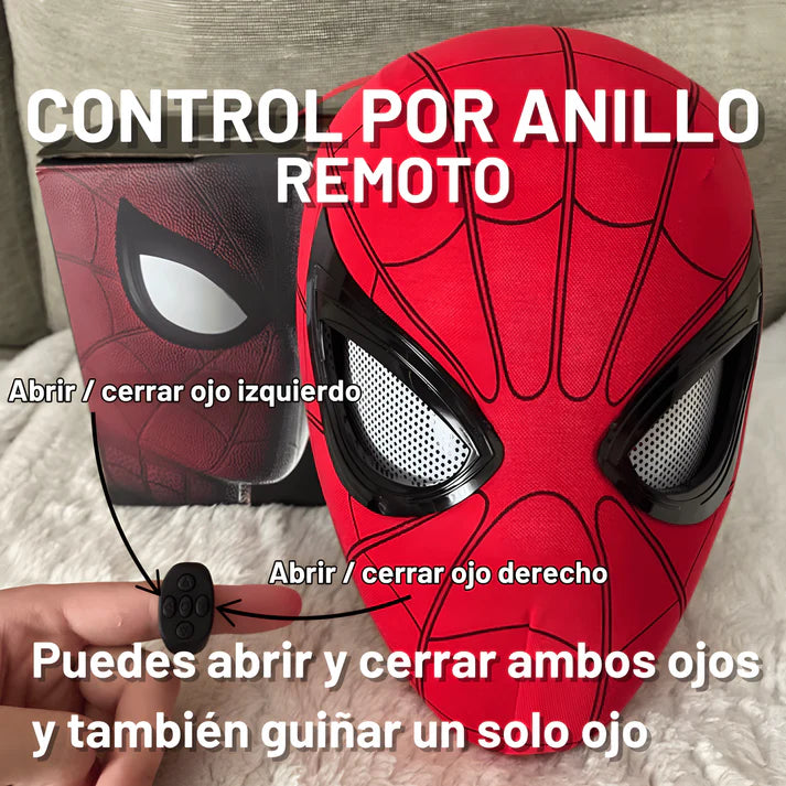 Máscara Spider-Man Con Ojos Móviles