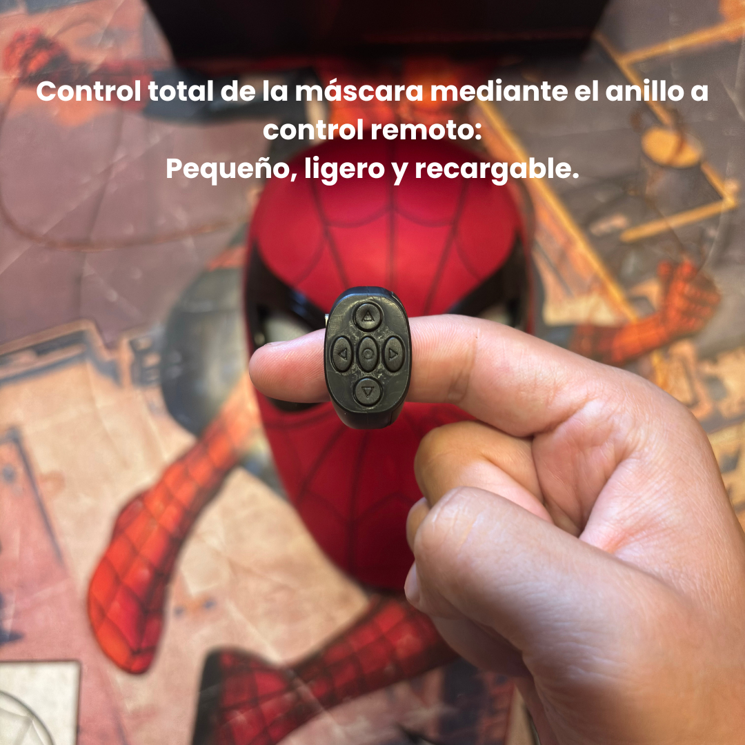 Máscara Spider-Man Con Ojos Móviles