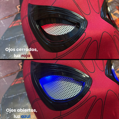 Máscara Spider-Man Con Ojos Móviles