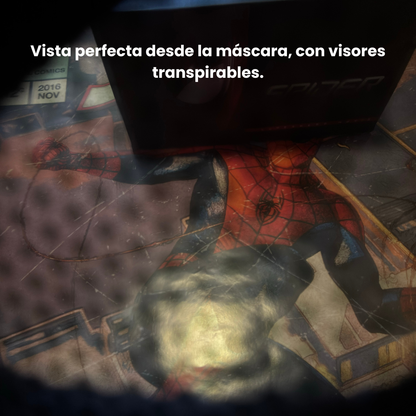 Máscara Spider-Man Con Ojos Móviles